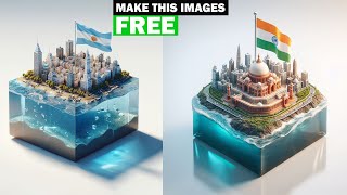 How to make Microworld of each country AI TRENDING IMAGES For FREE [upl. by Paviour175]