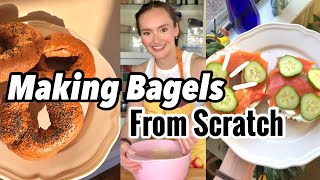 How To Make Bagels From Scratch  Bagel Recipe  Making Bread [upl. by Hebner]