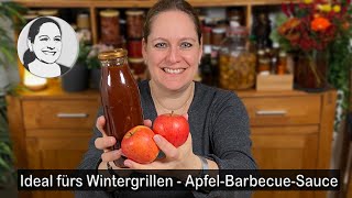 Apfel Barbecue Sauce  Äpfel pikant verarbeiten Auch super als Ketchup und zu Currywurst 👍😃 [upl. by Erotavlas]