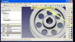 05a FreeCAD Part Design WB Tutorial  Modeling a Flanged Pulley with audio [upl. by Eirrod]