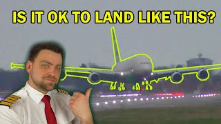 Airbus A380 Crab Crosswind landing explained by Pilot Blog [upl. by Christoforo]