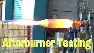 jet engine afterburner testing DIY jet engine turbojet [upl. by Elag]