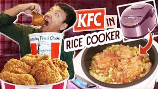 Trying KFC FRIED CHICKEN in RICE COOKER Hack amp My Typical Day Staying Home [upl. by Adnuhsar]