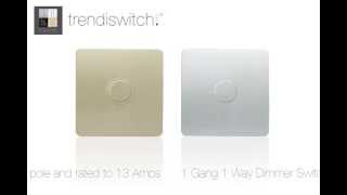 Trendi Switch Fused Spur Switches Dimmer Switches and TV Sockets screwless finish [upl. by Zulch]