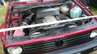 VW golf 2 engine swap to Audi 42 v8 [upl. by Adaliah]