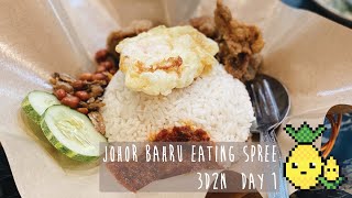 3D2N Johor Bahru Pt 1 All ard the CIQ area  Nasi Lemak Toasts Fishball Noodles amp a hidden cafe [upl. by Gine980]