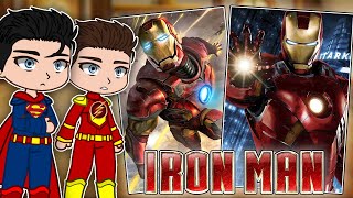 Justice League React To Iron Man  Tony Stark  Gacha react [upl. by Arikal738]