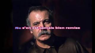 Karaoké  Bécassine Georges Brassens [upl. by Eskil]