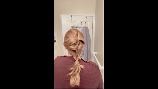 Simple and fast topsy tail hairstyles for long hair [upl. by Ahsirpac]