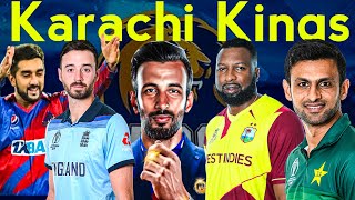 Karachi kings complete squad for psl 9  kk team Pakistan super league 2024  psl all teams kk psl [upl. by Bouchier205]