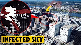 DRONE CATCHES MUTATED AIRPLANE CREATURE IN REAL LIFE IT DESTROYED THE CITY  THE INFECTED SKY [upl. by Littman]