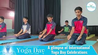 A glimpse of International Yoga Day Celebrations at Chitrakoota School [upl. by Boote]