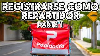 ¿Cómo hacer para repartir en Pedidos Ya 🇦🇷Paso a Paso  Parte 1 [upl. by Neenad]