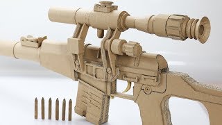 Amazing Detailed  How To Make Cardboard Gun [upl. by Hemetaf]