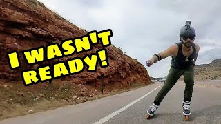 Hillbombing Highway US 50 in Cañon City CO rollerblading fast bliss [upl. by Dias]