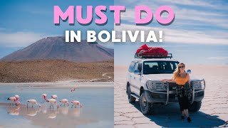 3 day Uyuni tour Salt flats lagoons amp volcanos🦩  Bolivia travel vlog [upl. by Leschen]