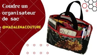 Coudre un organisateur de sac  Tuto Couture Madalena [upl. by Ancilin]