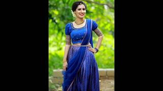 Traditional lehenga blouse designpattu Lehenga blouse designs RMS [upl. by Sanborne705]