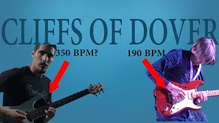 Cliffs of Dover but every time it loops it gets 10 bpm faster [upl. by Eelinnej]