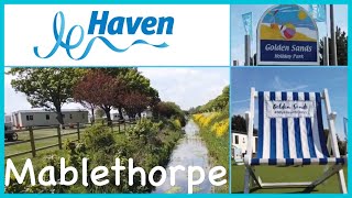 Golden Sands Haven Mabelthorpe holiday park swimming pool slide caravan 2019 [upl. by Aicercal]