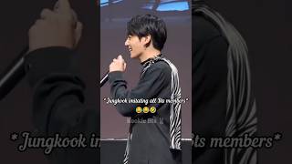 Jungkook imitating all Bts members so funny 🤣KookieBtsst2xx bts jungkook shortsfeed shorts [upl. by Ardnekan]