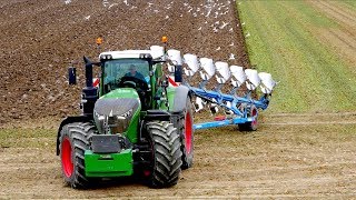 Fendt 1050 vario  8 furrow Lemken Diamant 11 OnLand Plowing  KMWP  Pflügen [upl. by Unam]