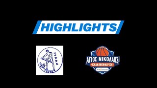 Highlights Kydon BC Vs Agios Nikolaos Europlan 6775 [upl. by Downe]