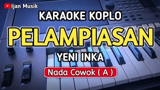 PELAMPIASAN  Karaoke Koplo lirik  Nada PriaCowok [upl. by Esinyl]