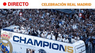 REAL MADRID El CAMPEÓN de la CHAMPIONS LEAGUE celebra la DECIMOQUINTA con la AFICIÓN [upl. by Ahsinyd572]