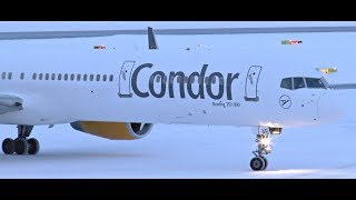 Thomas Cook Condor Boeing 757300 Landing at Rovaniemi Airport [upl. by Ottillia440]