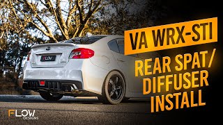 How to Install our Rear Diffuser on the VA WRX  Flow Designs [upl. by Sivie]