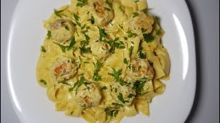 TAGLIATELLES AU POULET CURRY [upl. by Carrew]