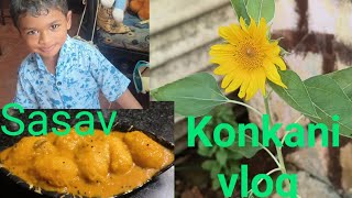 Daily vlog Back in Chinchinim houseAmbade Sasav recipe by me goanvlogger konkanivlog virl [upl. by Maibach]