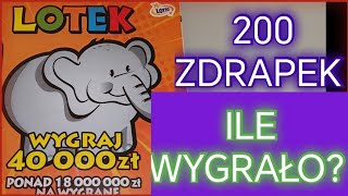 200 zdrapek Lotek za 200 złotych [upl. by Gnet]