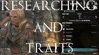 ESO Researching and Traits Crafting Mechanics [upl. by Christean]