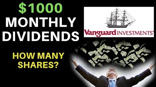 How Many Shares Of Stock To Make 1000 A Month  Vanguard SampP 500 ETF VOO [upl. by Halle392]