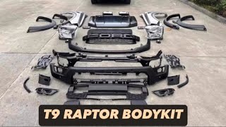 JPT bodykits for Ranger T6T7T8T9 upgrade to T9 RAPTORbodykit fordranger raptor automobile [upl. by Gastineau]