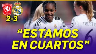 👩‍🦰🟣ESTAMOS en CUARTOS de FINAL de la WCL  TWENTE 2 REAL MADRID 3 [upl. by Bartholomeus]