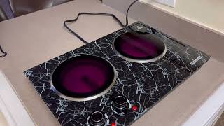 Hot Plate CUSIMAX Double Burner Electric Hot Plate for Cooking [upl. by Joub608]