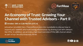 An Economy of Trust Growing Your Channel with Trusted Advisors – Part II [upl. by Anauj]