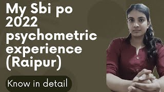 Self given analysis of sbi po Psychometric Test 20221st timebanking sbi [upl. by Hekker]