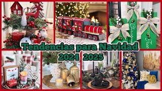 Tendencias para Navidad 2024 2025  Ideas navideñas 2024 [upl. by Ericha]