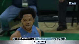 Mens Basketball Highlights  Wichita State 82 Tulane 79 [upl. by Stutzman]