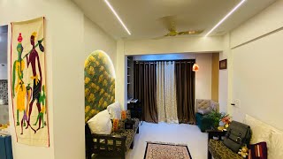 2 BHK Interior Project Designed for Mr Rakesh and MrsVarsha Chavan at Sanpada Navi Mumbai [upl. by Nylatsyrk]