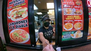 1189 Federicos Mexican Food DriveThru Carne Asada Burrito Peoria Ave Glendale 19 Oct 2022 [upl. by Haissem]