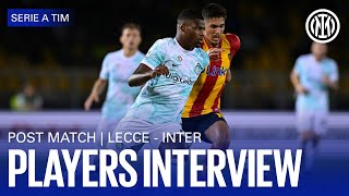 LECCE 12 INTER  DUMFRIES AND DIMARCO INTERVIEW 🎙️⚫🔵 [upl. by Ganley30]