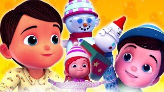 Pupazzo di neve di Natale  canzone per bambini  jingles di natale  Christmas Snowman  Xmas Rhyme [upl. by Nylrats797]