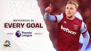 Every Premier League goal from Matchweek 26 202324  NBC Sports [upl. by Rizan]