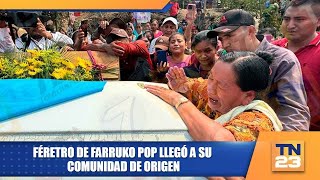 Féretro de Farruko Pop llegó a su comunidad de origen [upl. by Opaline]