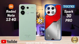 Redmi Note 13 4g Vs Tecno Spark 30 Pro II Full Comparison ⚡ Which One Is Better [upl. by Anaerdna]